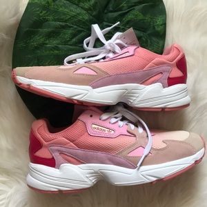NWT Adidas Falcon Ecru Tint True Pink Sneakers